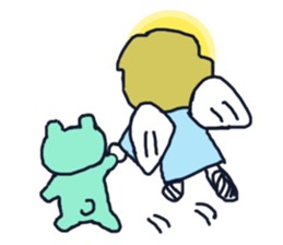 Lovely angel loves you sticker #9073563