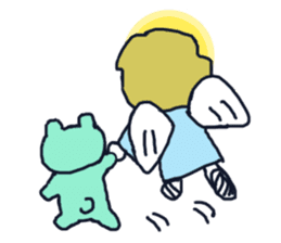 Lovely angel loves you sticker #9073563