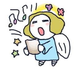 Lovely angel loves you sticker #9073565