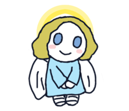 Lovely angel loves you sticker #9073567