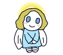 Lovely angel loves you sticker #9073567