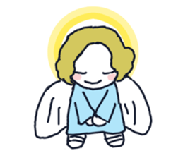 Lovely angel loves you sticker #9073568