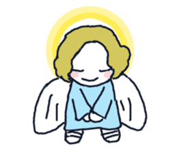 Lovely angel loves you sticker #9073568
