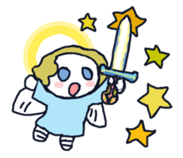 Lovely angel loves you sticker #9073569