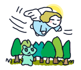 Lovely angel loves you sticker #9073570