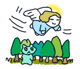 Lovely angel loves you sticker #9073570