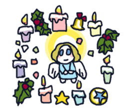Lovely angel loves you sticker #9073572