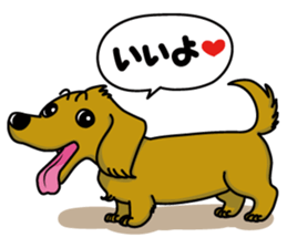 Dachsfund named Haru 2 sticker #9073624