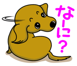 Dachsfund named Haru 2 sticker #9073642
