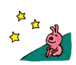 Rabbit, such as Japan old tale sticker #9074221