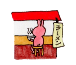 Rabbit, such as Japan old tale sticker #9074233