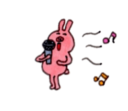 Rabbit, such as Japan old tale sticker #9074234