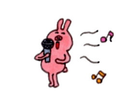 Rabbit, such as Japan old tale sticker #9074234