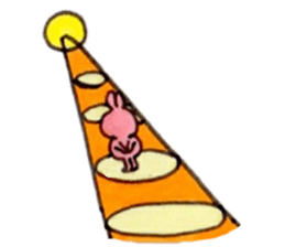 Rabbit, such as Japan old tale sticker #9074245
