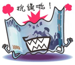 The Taiwan Money Family sticker #9074379