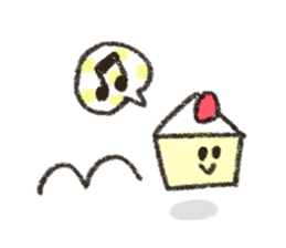 The cute cake sticker #9074467