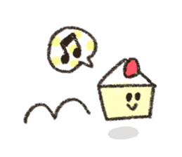 The cute cake sticker #9074467