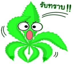 Leaf Funny sticker #9075353