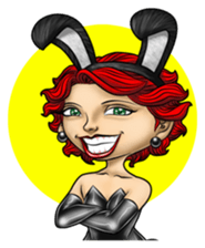 Bunny Cosplay Girl v2 sticker #9075536