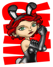 Bunny Cosplay Girl v2 sticker #9075537