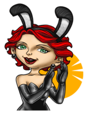 Bunny Cosplay Girl v2 sticker #9075539