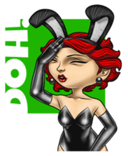 Bunny Cosplay Girl v2 sticker #9075543