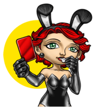Bunny Cosplay Girl v2 sticker #9075550