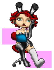 Bunny Cosplay Girl v2 sticker #9075551