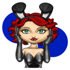 Bunny Cosplay Girl v2 sticker #9075554