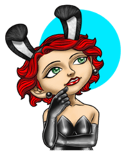 Bunny Cosplay Girl v2 sticker #9075557