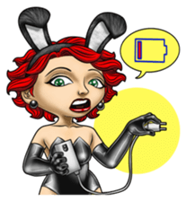 Bunny Cosplay Girl v2 sticker #9075558