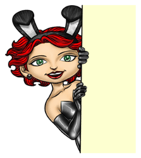 Bunny Cosplay Girl v2 sticker #9075563