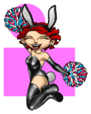 Bunny Cosplay Girl v2 sticker #9075564