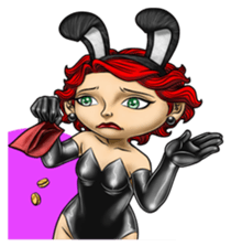 Bunny Cosplay Girl v2 sticker #9075567