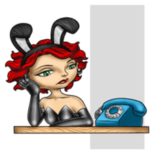 Bunny Cosplay Girl v2 sticker #9075568
