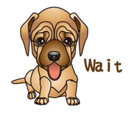 Dog (practical dialogue in English) sticker #9075895