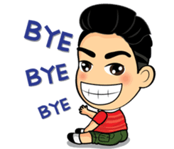 Bushy eyebrows guy sticker #9076537