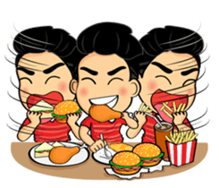 Bushy eyebrows guy sticker #9076571