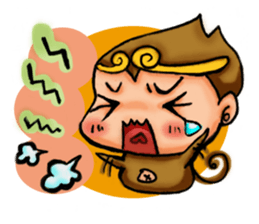 Cute Monkey King sticker #9076598