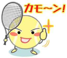 Let's enjoy tennis sticker #9076739