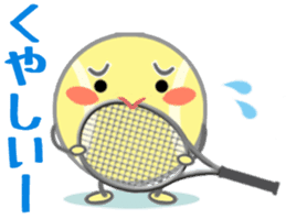 Let's enjoy tennis sticker #9076750
