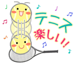 Let's enjoy tennis sticker #9076760