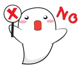 Rikuma cute ghost sticker #9077338