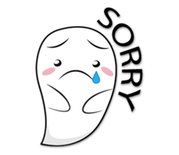 Rikuma cute ghost sticker #9077340