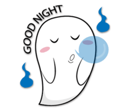 Rikuma cute ghost sticker #9077343