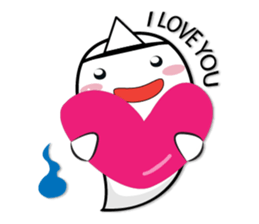 Rikuma cute ghost sticker #9077346