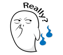 Rikuma cute ghost sticker #9077349