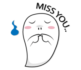 Rikuma cute ghost sticker #9077352