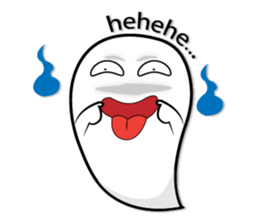 Rikuma cute ghost sticker #9077357