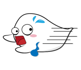 Rikuma cute ghost sticker #9077360